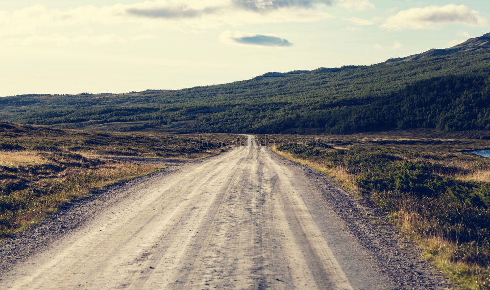 Similar – Image, Stock Photo Road to nowhere Field Hill