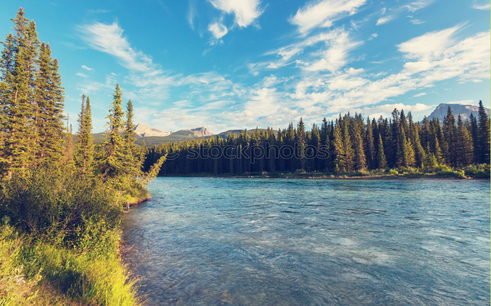 Foto Bild Maligne River Alberta