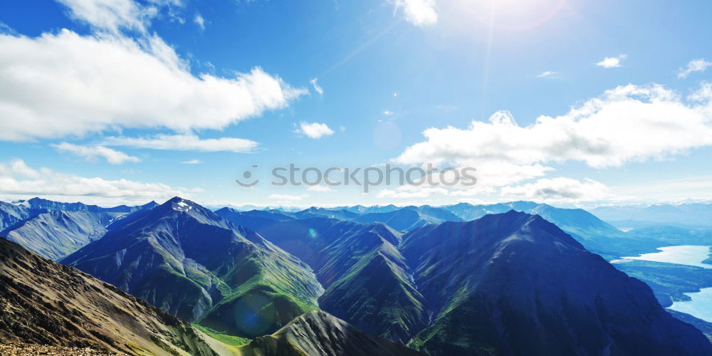 Similar – Paraglider takes off in a dreamlike evening atmosphere