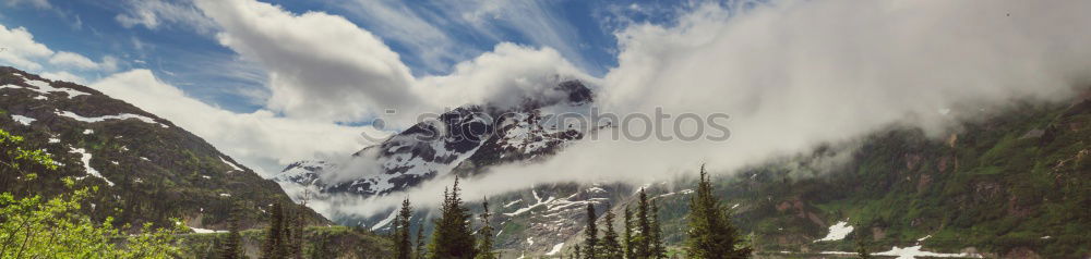 Similar – Fensterblick Wolken Wald