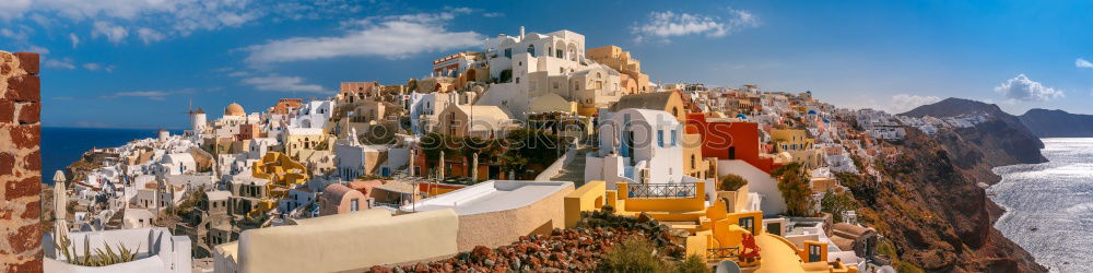 Similar – Image, Stock Photo Santorini island, Greece.