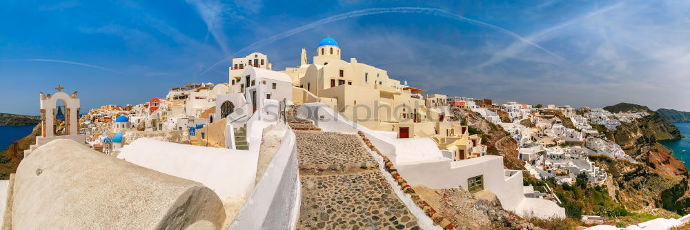 Similar – Image, Stock Photo Santorini island, Greece.