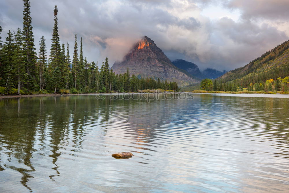 Similar – Image, Stock Photo Reflection of an autumn landscape in a lake