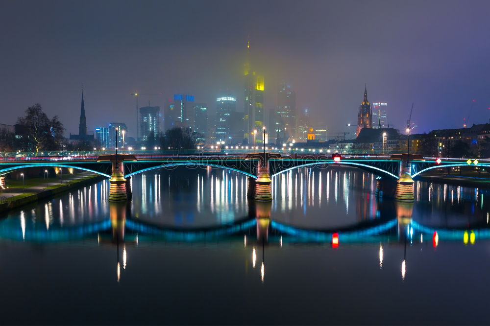 Similar – Mainhattan Skyline Frankfurt am Main