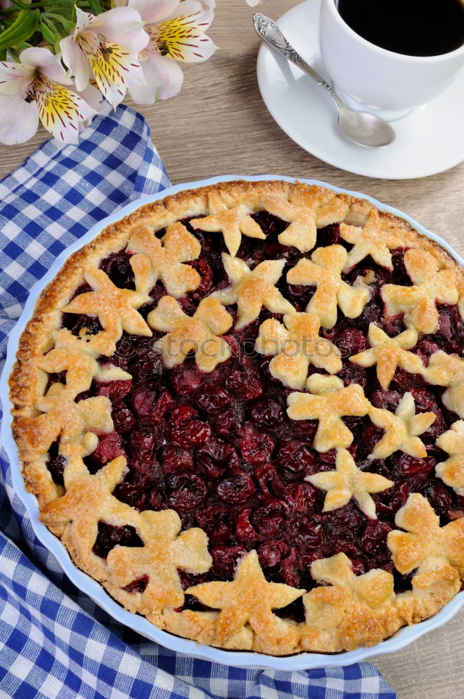 Similar – Image, Stock Photo pie with cherry filling