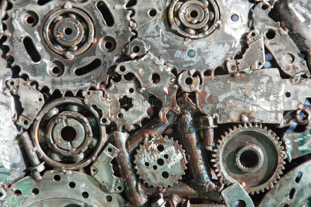 Similar – Image, Stock Photo Gears of a construction machine.