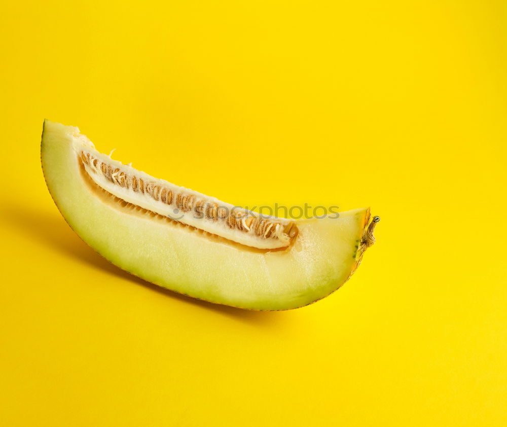 Similar – Jammy banana halves on yellow