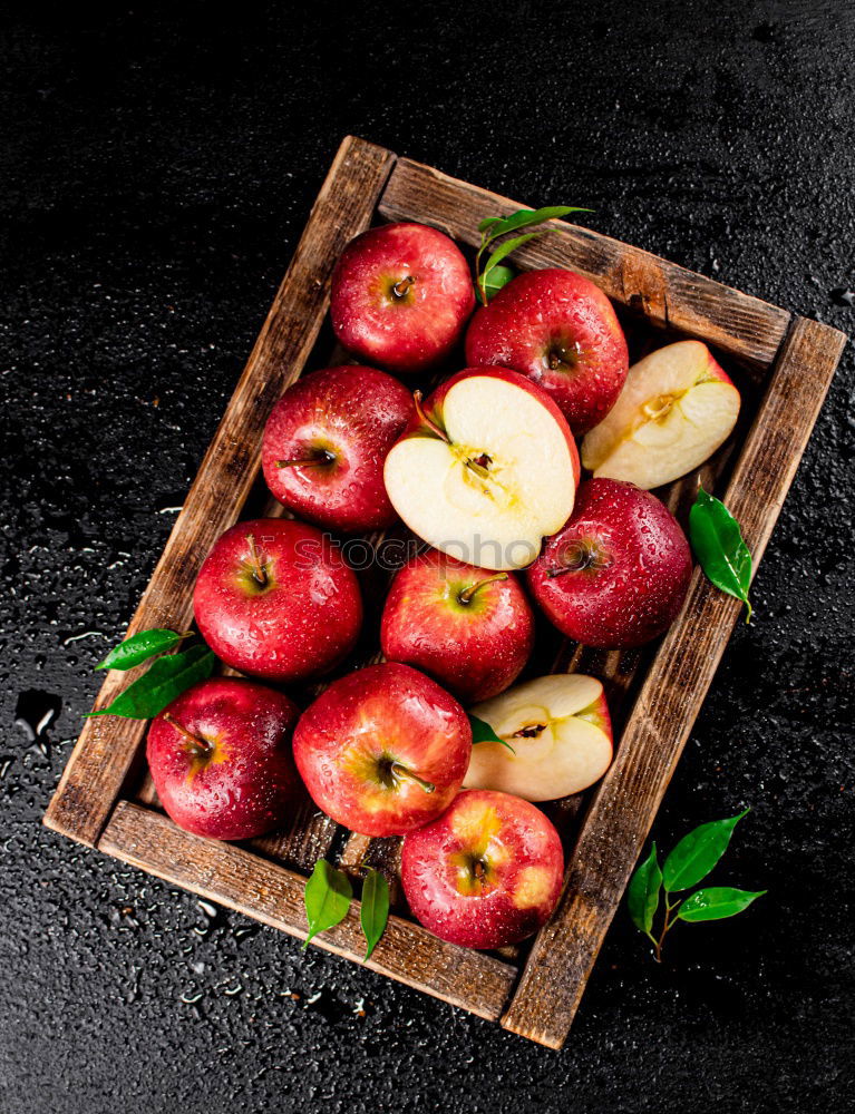 Similar – Image, Stock Photo ripe peaches nectarine in a brown wooden bowl