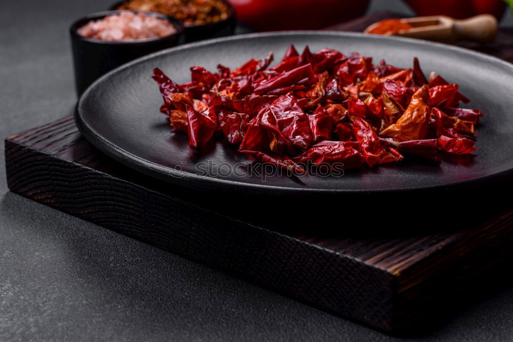 Similar – Image, Stock Photo Open pomegranate with seeds in a rustic bowl