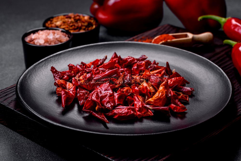 Similar – Image, Stock Photo Open pomegranate with seeds in a rustic bowl