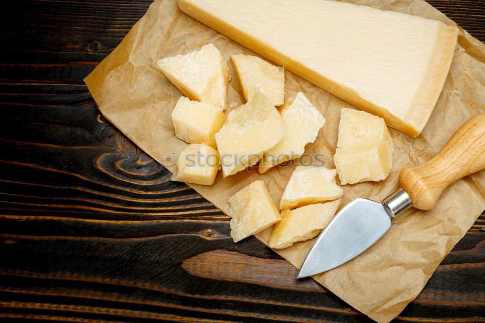 Similar – Image, Stock Photo Aged parmesan cheese