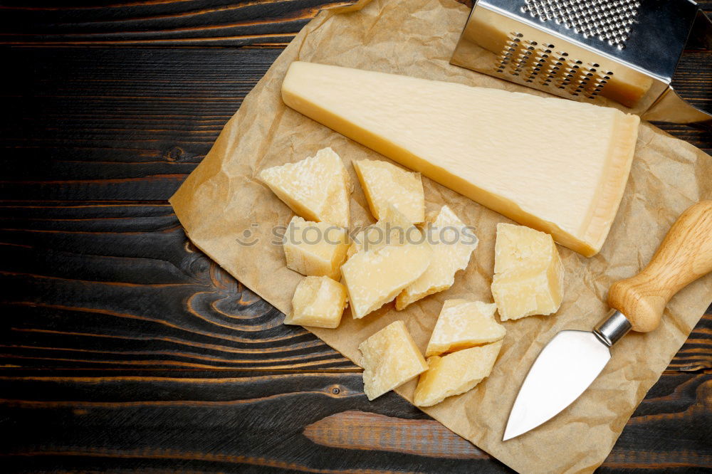 Image, Stock Photo Aged parmesan cheese