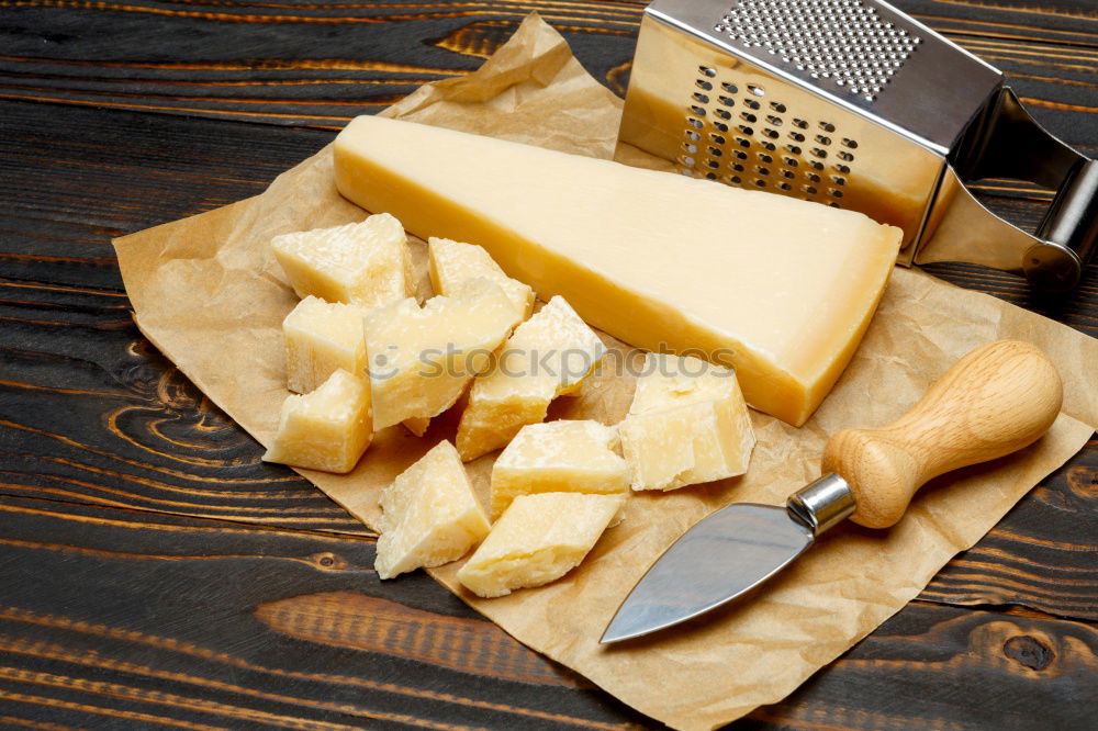 Similar – Image, Stock Photo Aged parmesan cheese