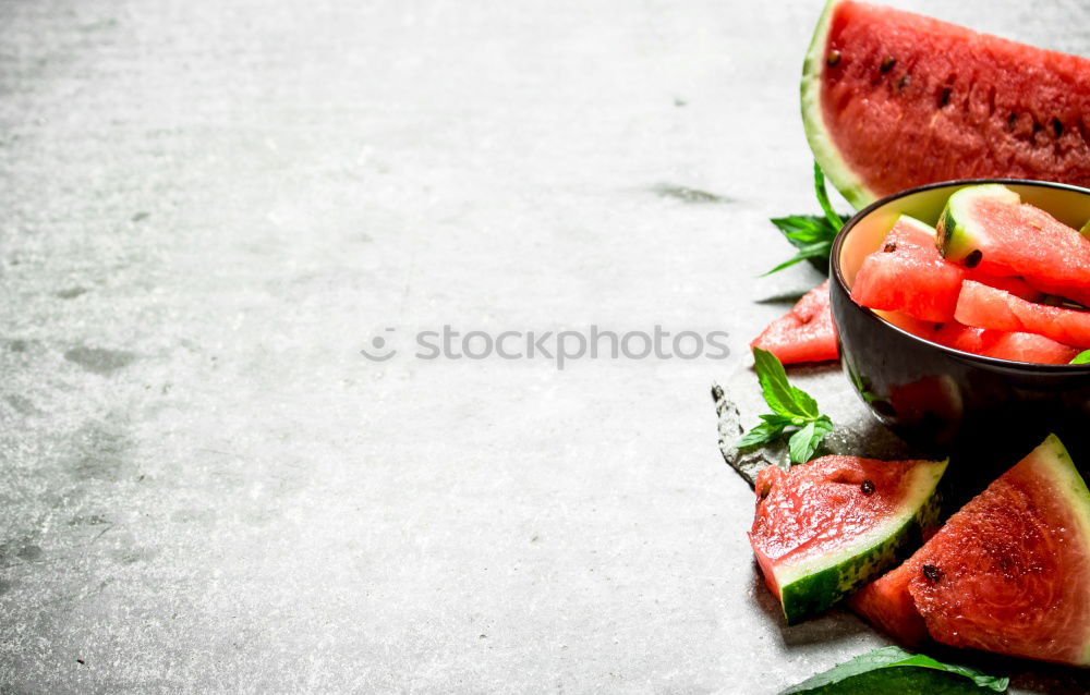 Similar – Image, Stock Photo Watermelon-Feta Salad