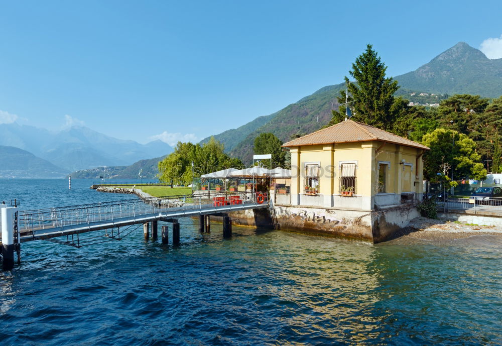 Similar – Image, Stock Photo Summer on Lake Maggiore with a man who takes pictures