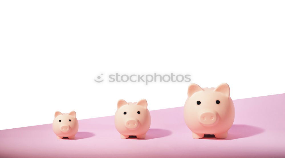 Image, Stock Photo Piggy bank family