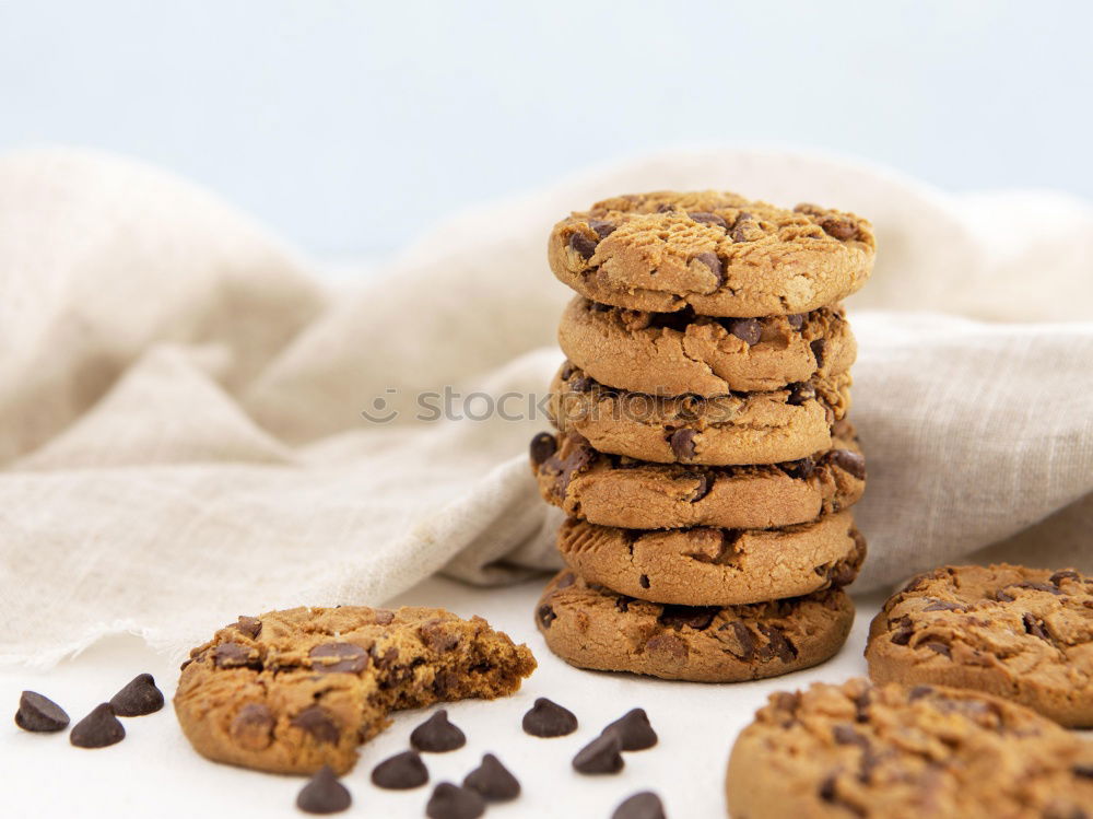 Similar – Image, Stock Photo Homemade oatmeal cookies