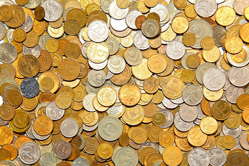 Similar – Image, Stock Photo 1 and 2 cent coins Money