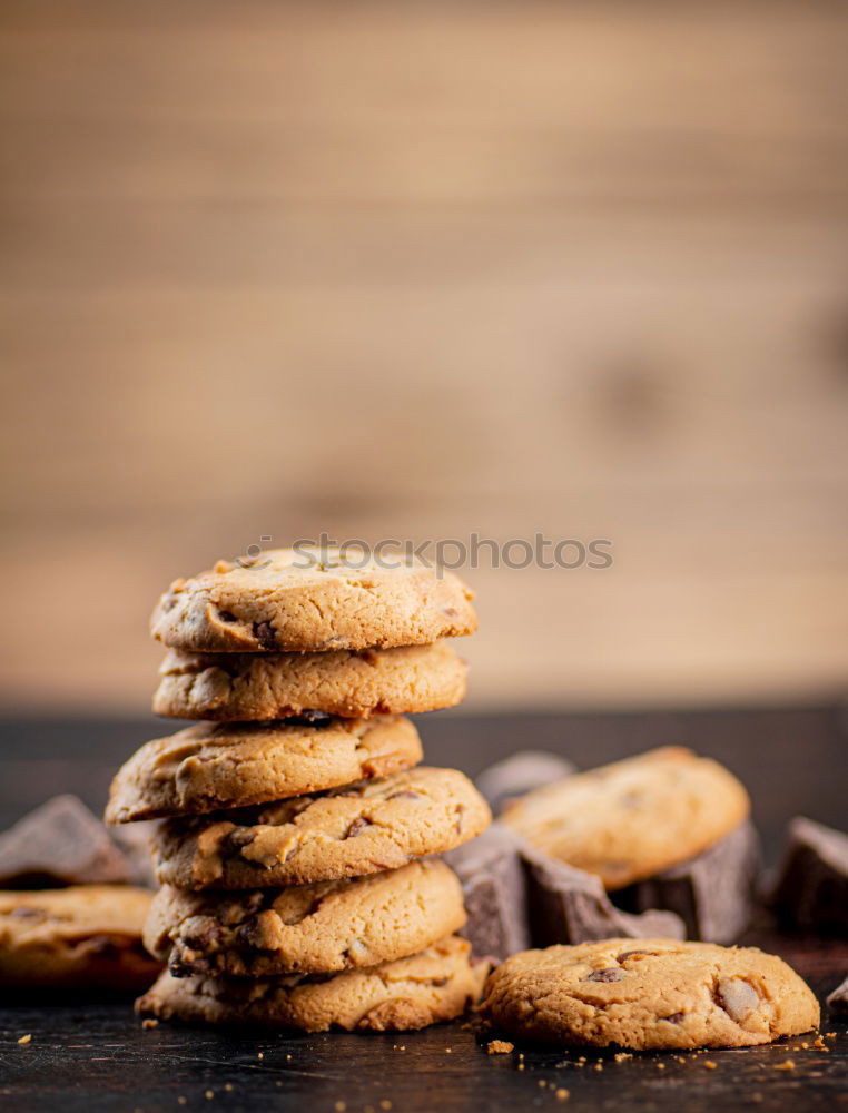 Similar – Image, Stock Photo Chocolate, coffee and vanila macarons