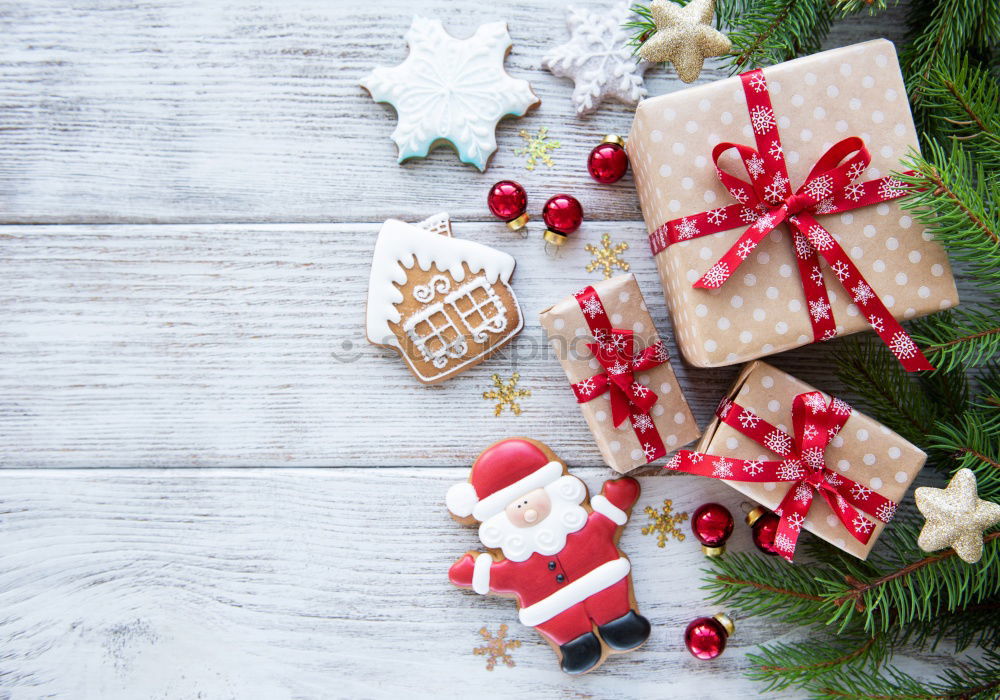 Similar – Image, Stock Photo Christmas gift boxes