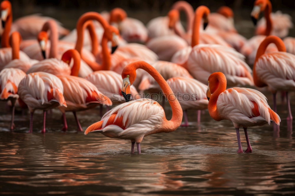 Similar – greater flamingos Animal