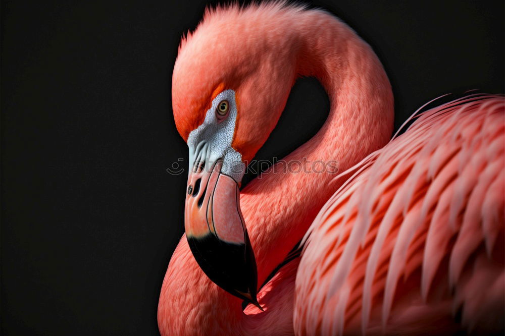 Similar – Foto Bild observing Flamingo Vogel