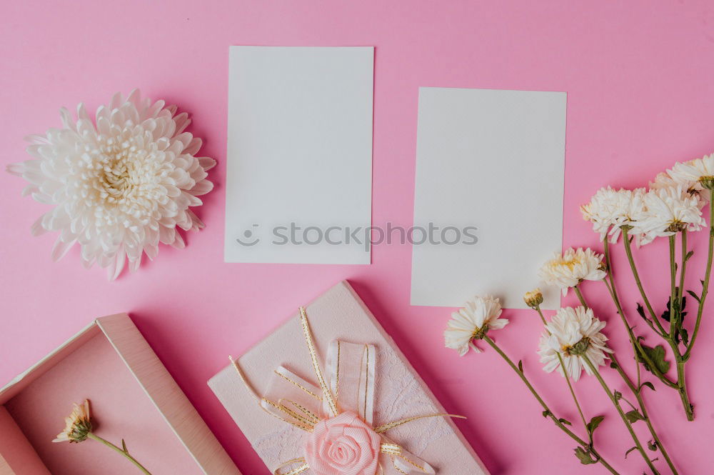Similar – Image, Stock Photo Female hands write greeting card with flowers