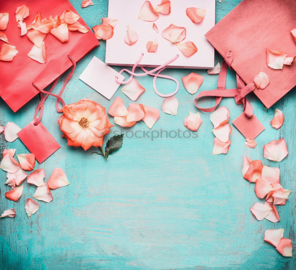 Similar – Image, Stock Photo Rose Gift Shopping Style