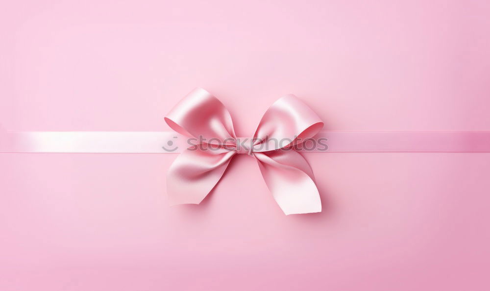 Similar – Image, Stock Photo Pink gift, parcel, bow, ribbon, flower blossom, and dots