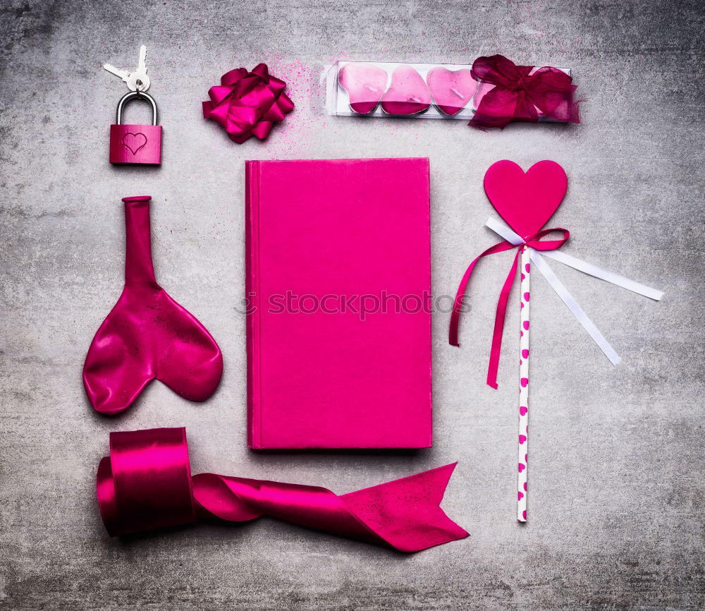 Image, Stock Photo Pink Valentine’s Day Decoration