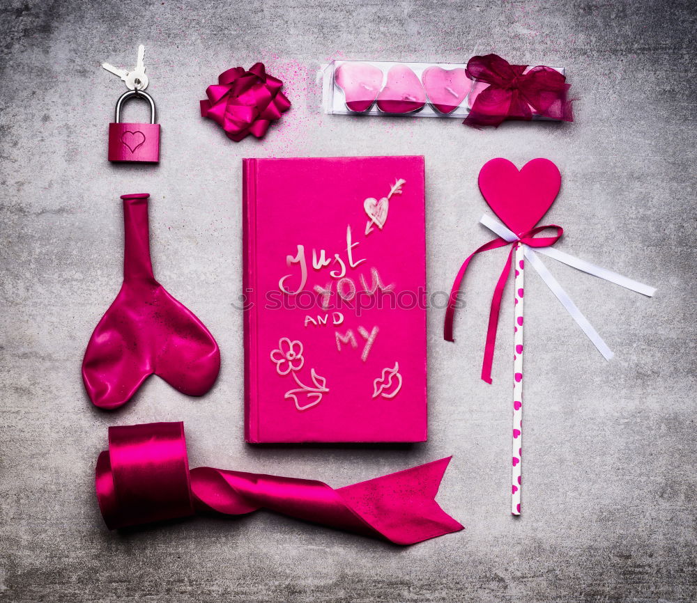 Similar – Image, Stock Photo Pink Valentine’s Day Decoration