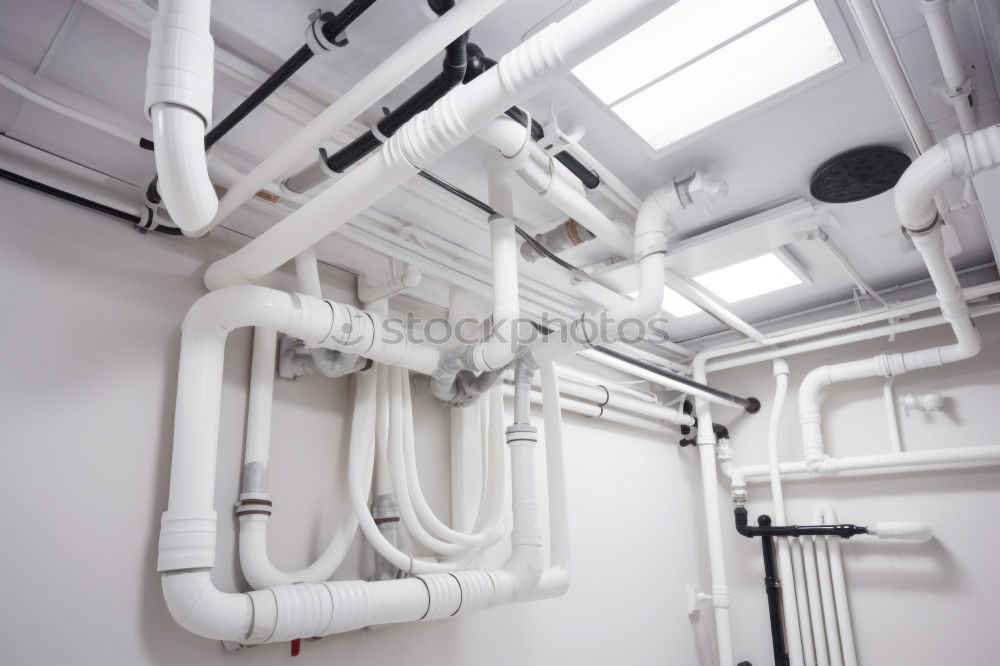 Similar – Image, Stock Photo New gas boiler, Heating system with copper pipes, valves and other equipment in a boiler room gas heater system, modern in new house