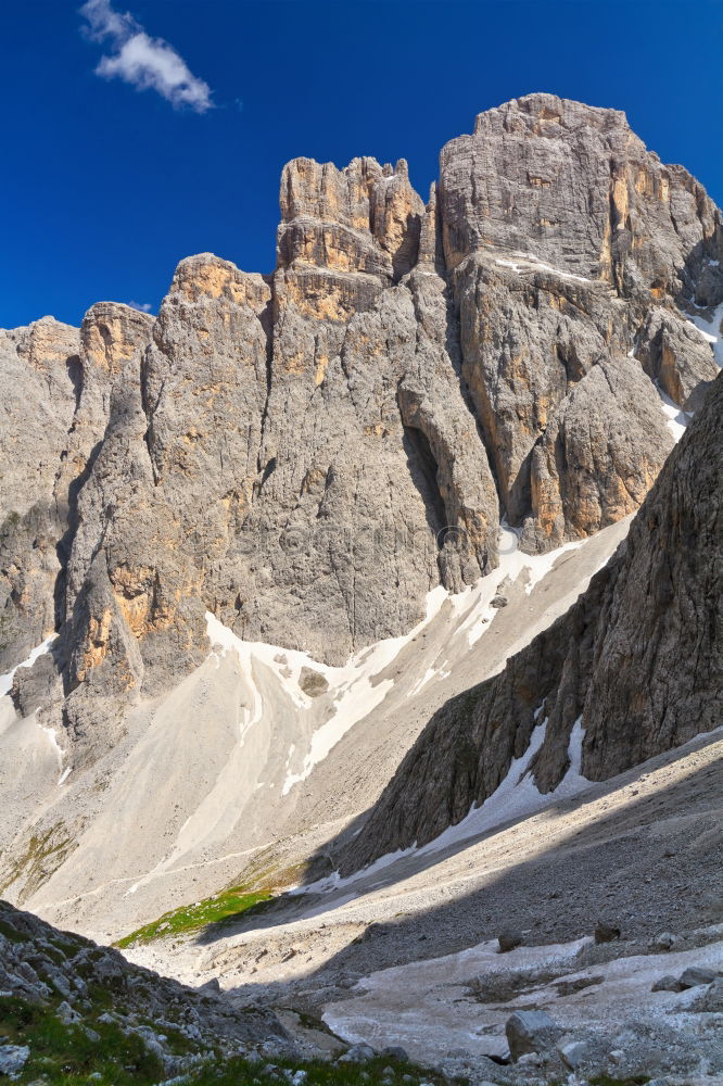 Similar – Man walking in snowy mountains