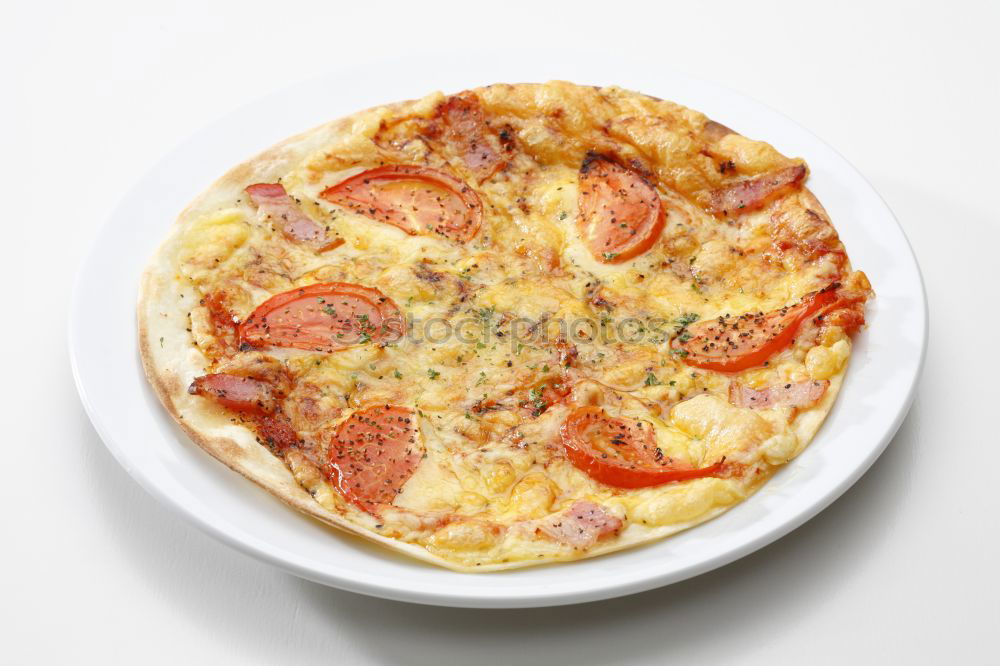 Similar – Omelette with sausage, tomatoes, bread and cheese