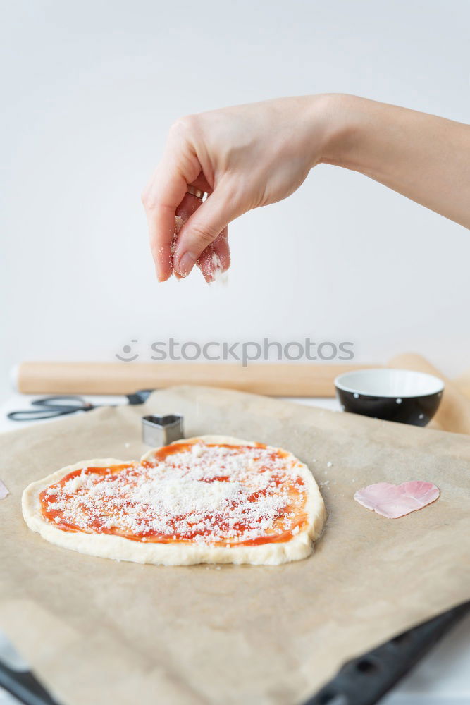 Similar – Image, Stock Photo Preparing berries cake with yogurt frosting