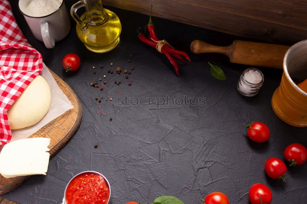 Similar – Image, Stock Photo two raw eggs in eggshell, fresh red cherry tomatoes