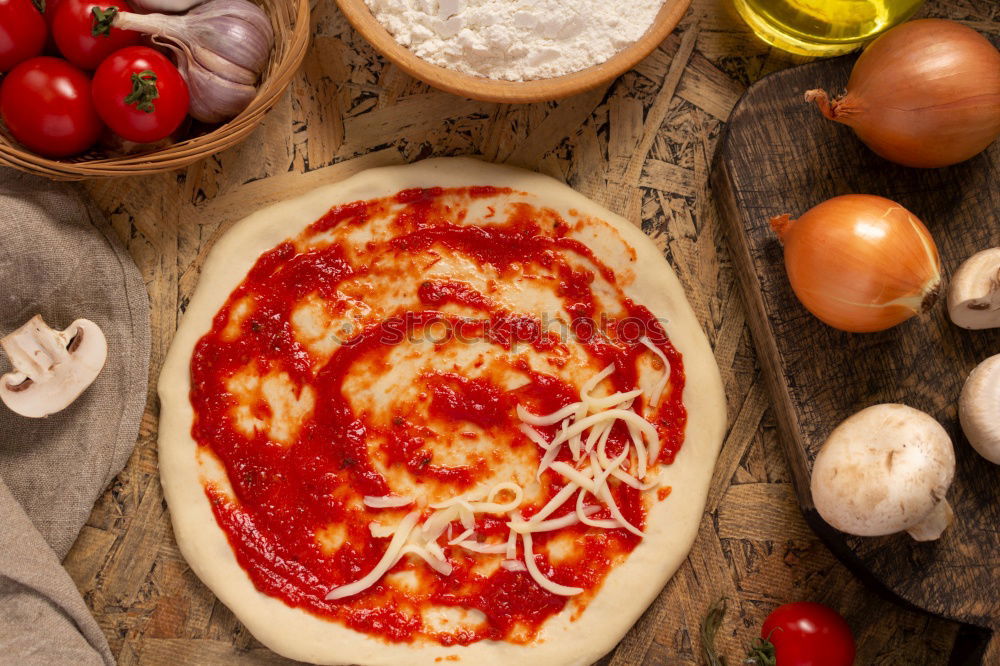 Similar – Image, Stock Photo Pizza in parts Food