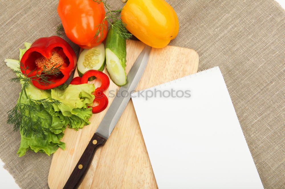 Similar – Image, Stock Photo Raw salmon fish in ice and vegetables