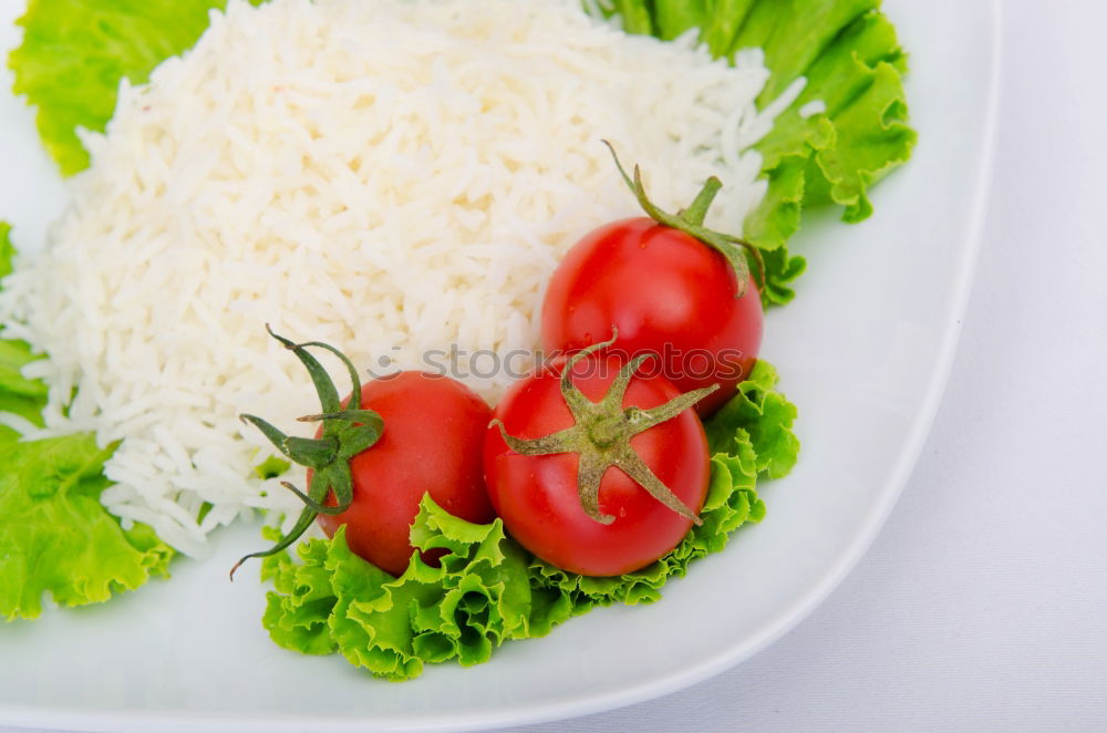 Similar – Image, Stock Photo Risotto rice with vegetables and ingredients