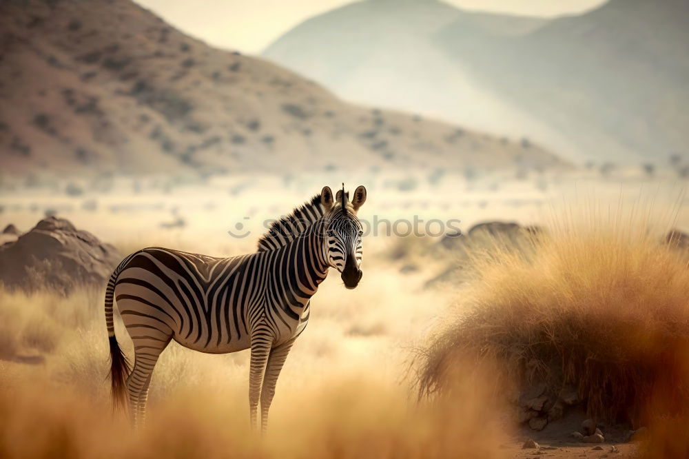 Similar – Image, Stock Photo Zebra in backlight at sunset