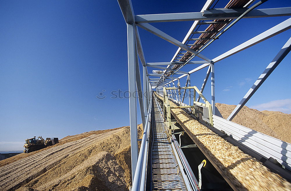 Similar – gravel pit Conveyor belt