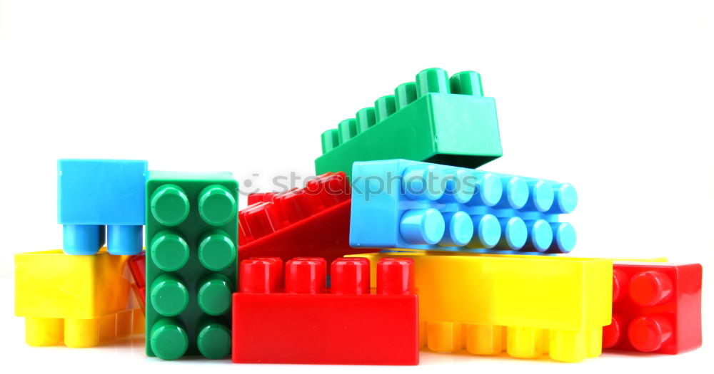 Similar – Image, Stock Photo Floating Plastic geometric cubes in the air. Construction toys