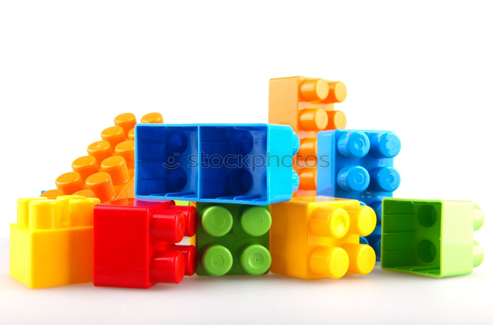 Similar – Image, Stock Photo Floating Plastic geometric cubes in the air. Construction toys