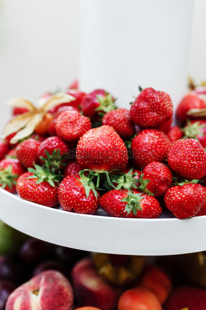 Similar – Image, Stock Photo fresh strawberries on the market