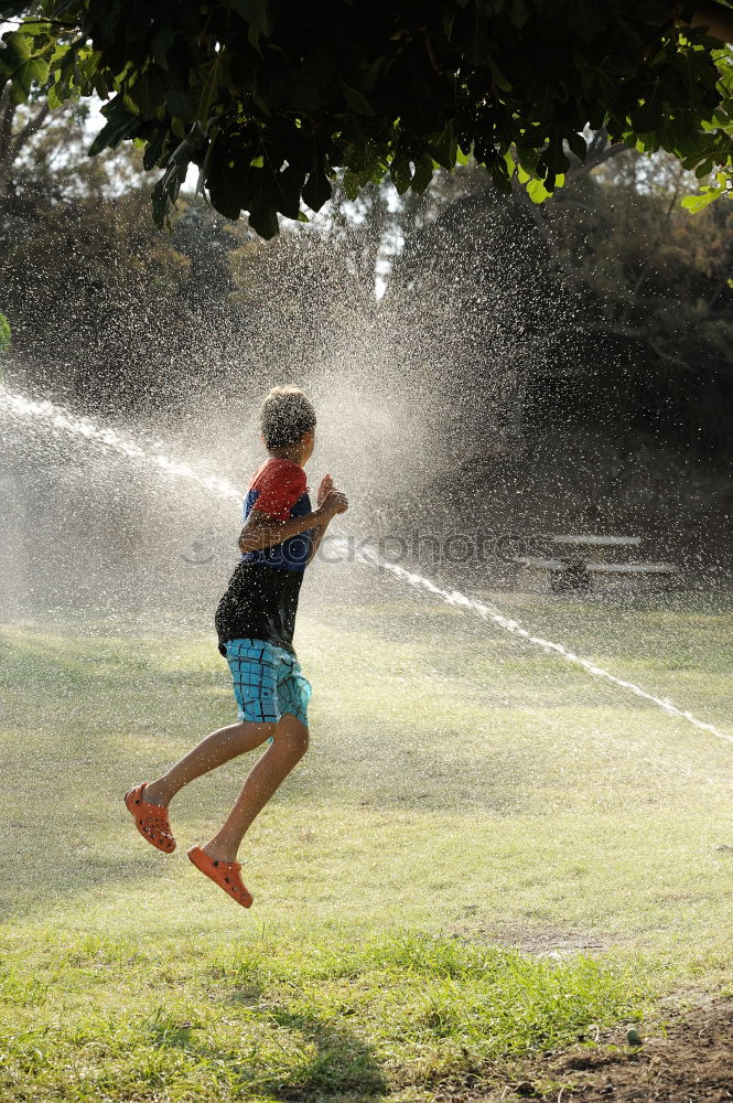 Similar – Sprinkler Fun Summer Water