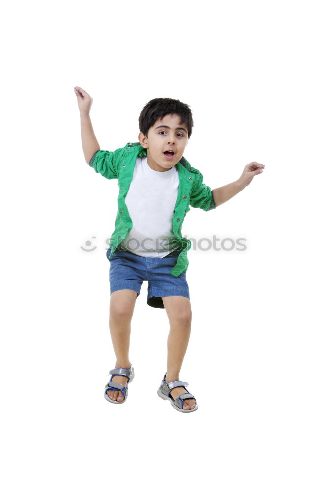 Similar – Image, Stock Photo Cute child near of a wooden blue window at sunset