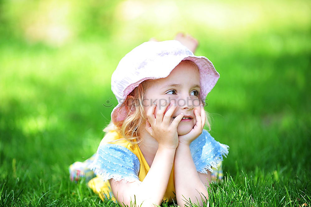 Similar – cute child with sun hat