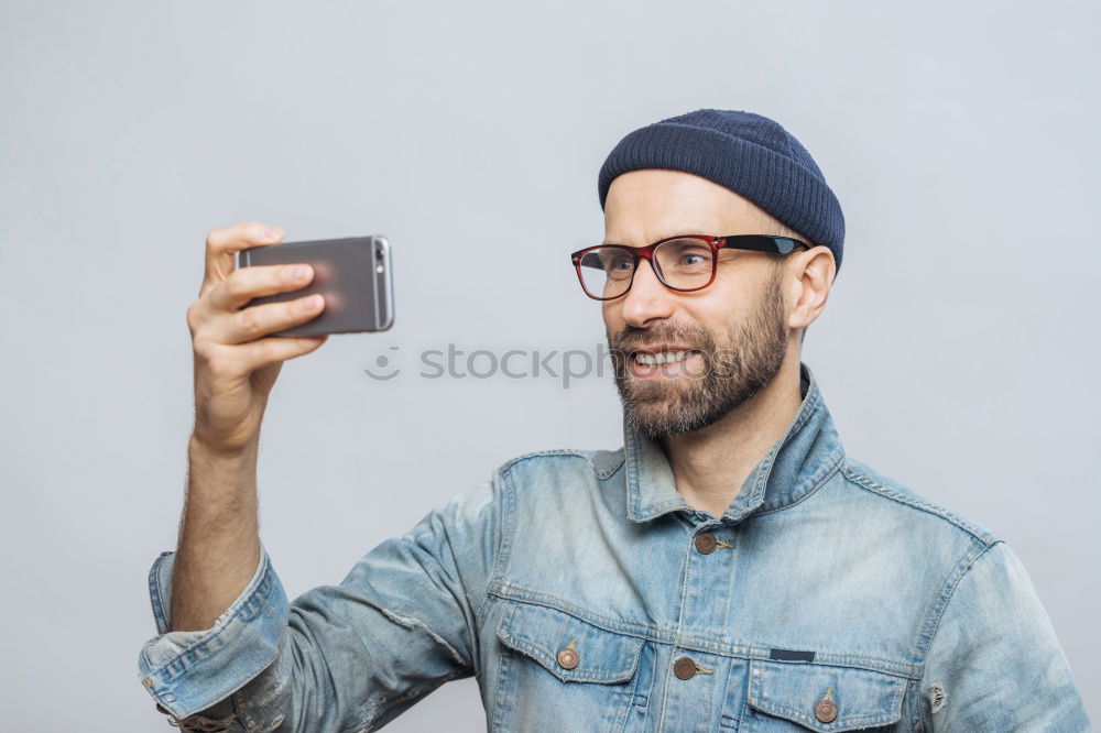 Similar – Attractive man sitting in a restaurant