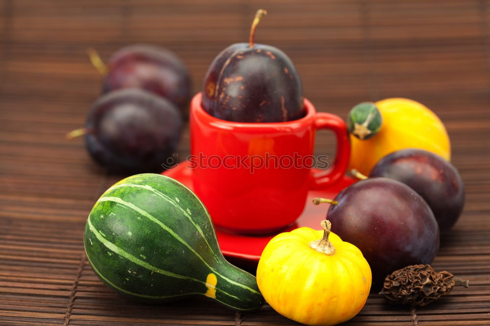 Similar – Image, Stock Photo Fresh plums with leaves