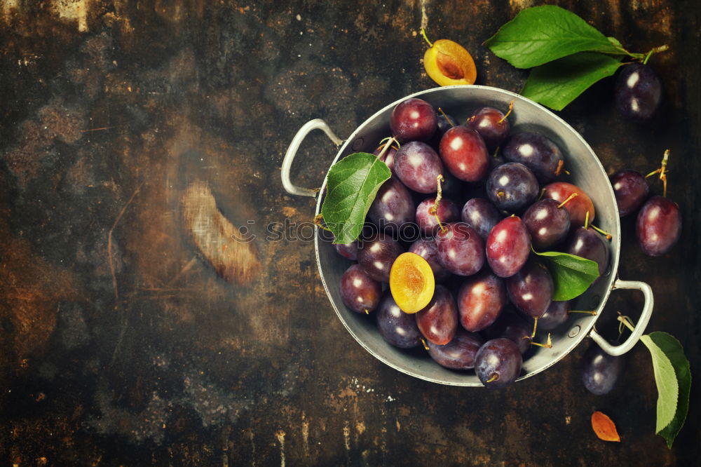 Similar – Image, Stock Photo Fresh plums with leaves